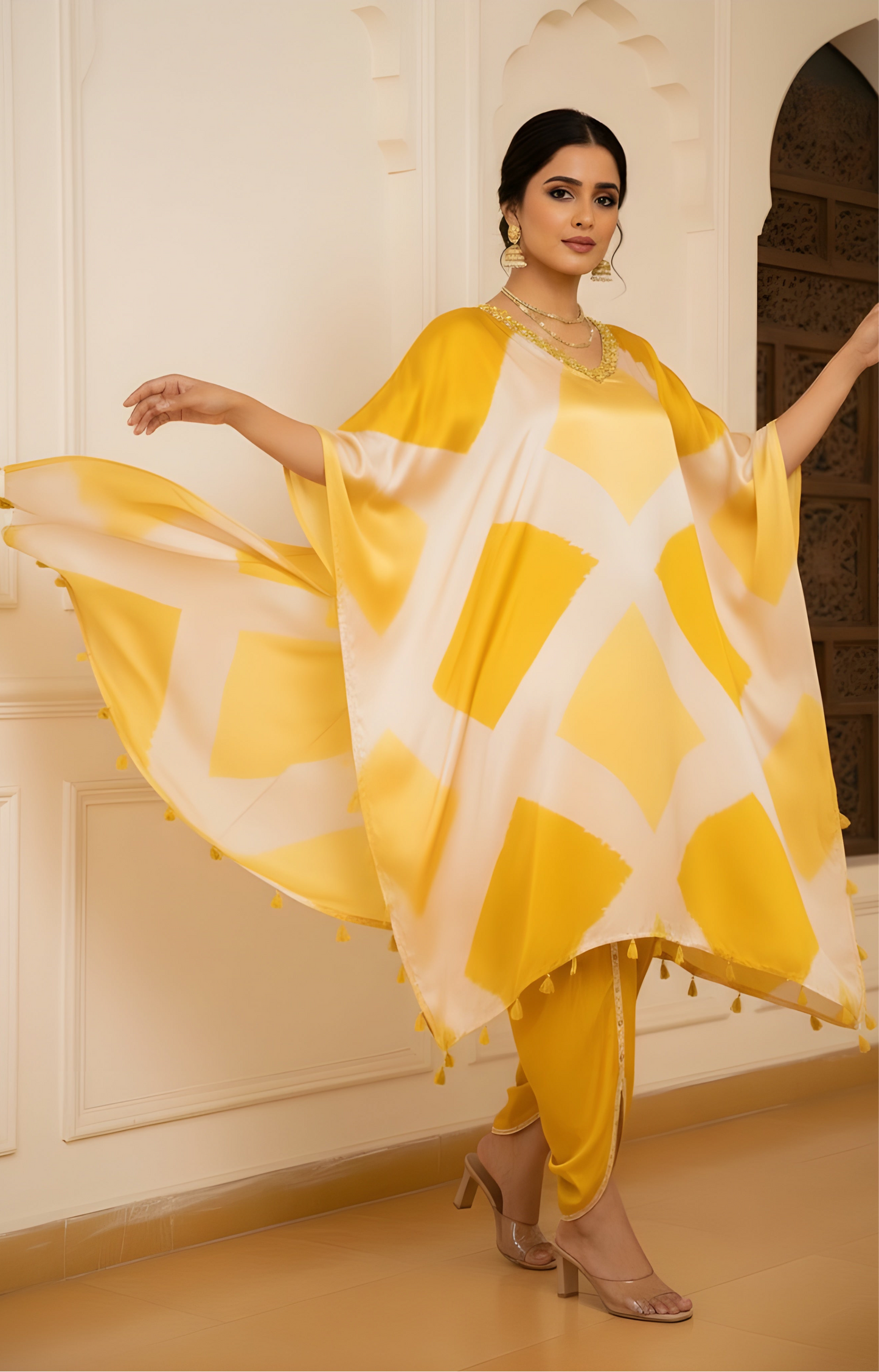 The Sunshine Tie-Dye Kaftan Set