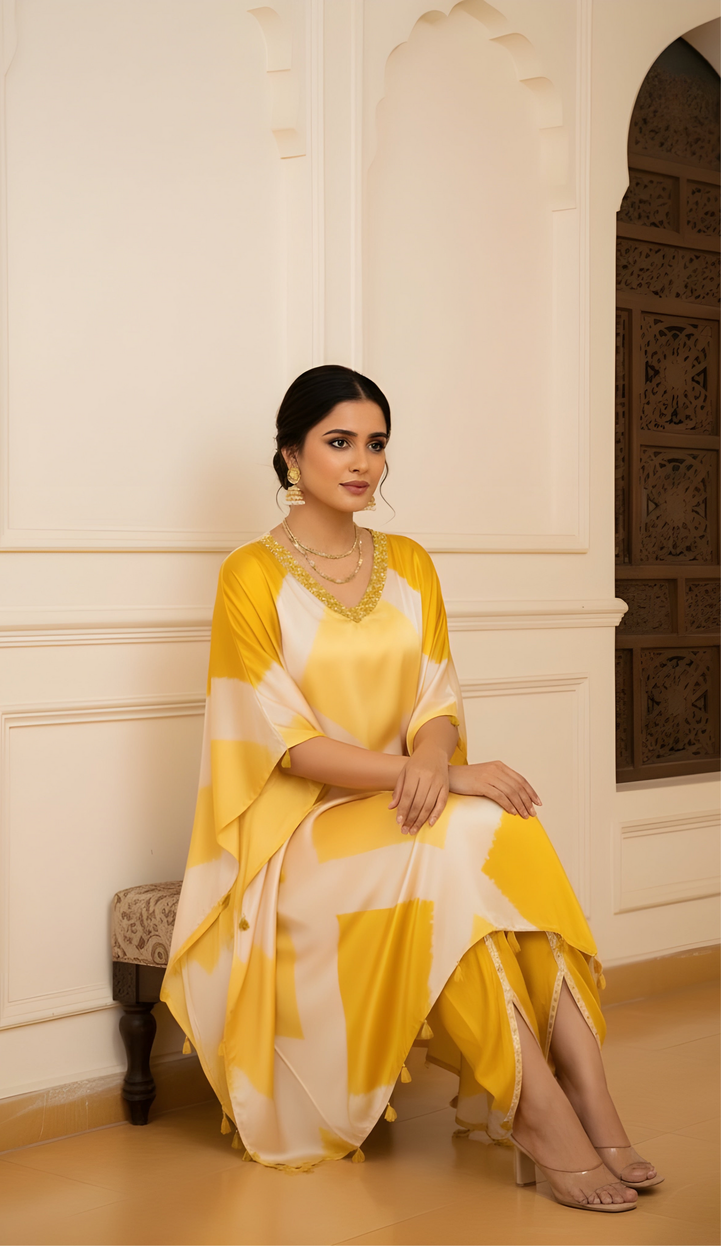 The Sunshine Tie-Dye Kaftan Set