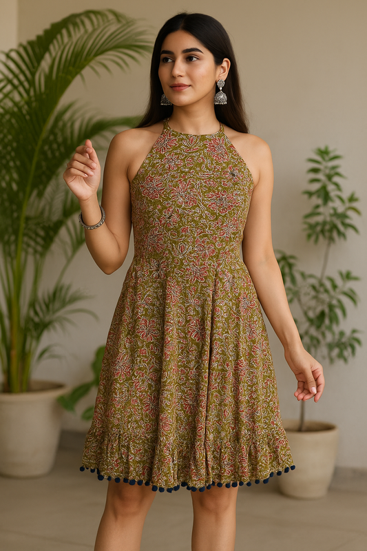 'Aahat' Boho Bloom Flare Summer Dress