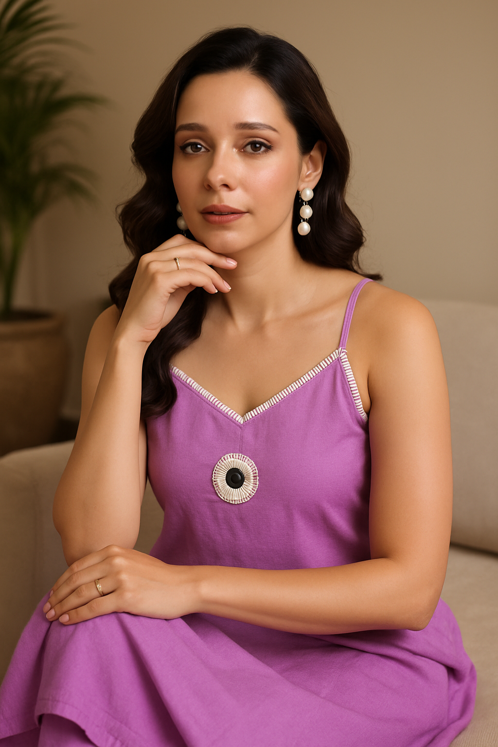 'Nazar' Lavender Kurta Set